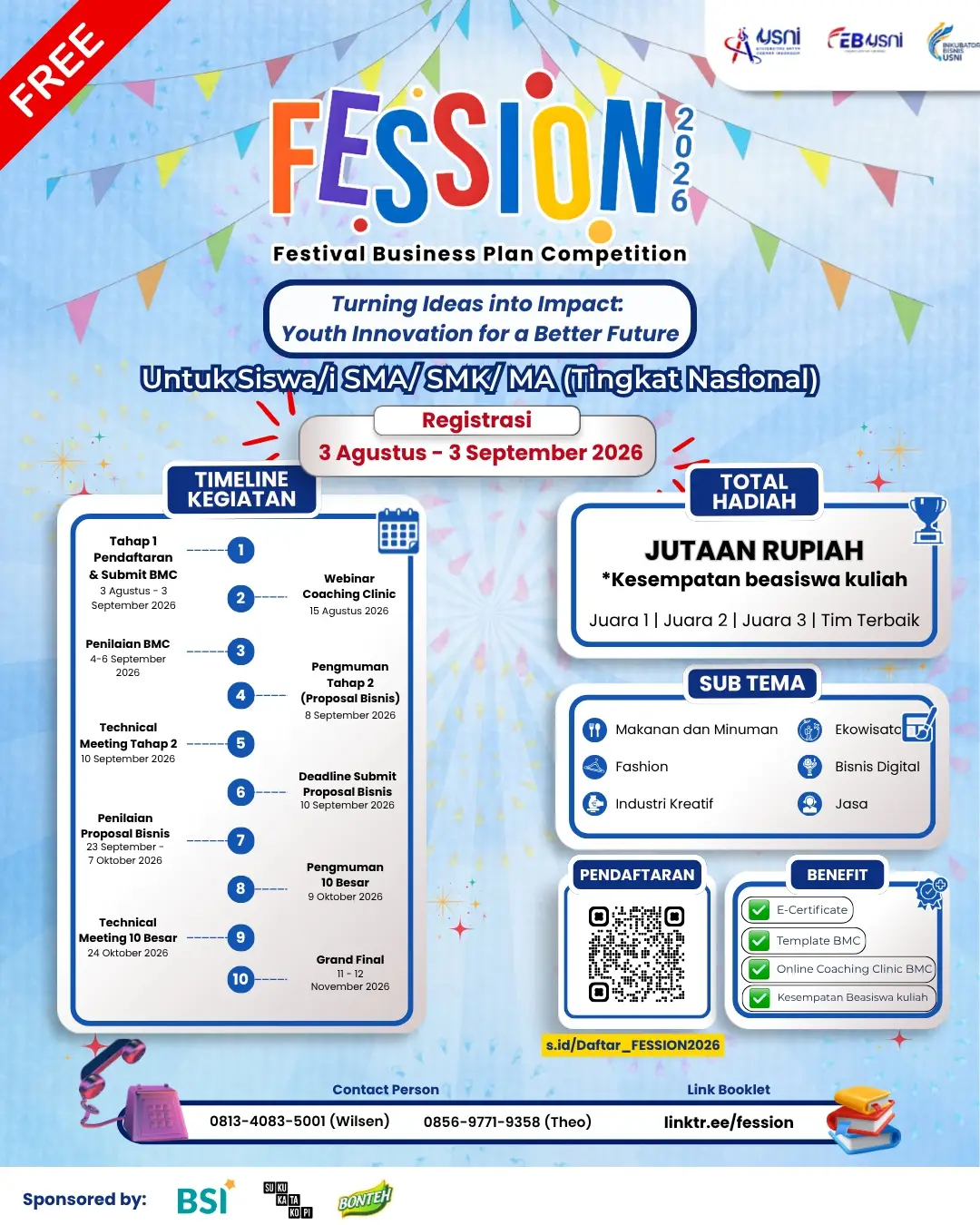 🚀 PENDAFTARAN FESSION 2026 RESMI DIBUKA! 🚀